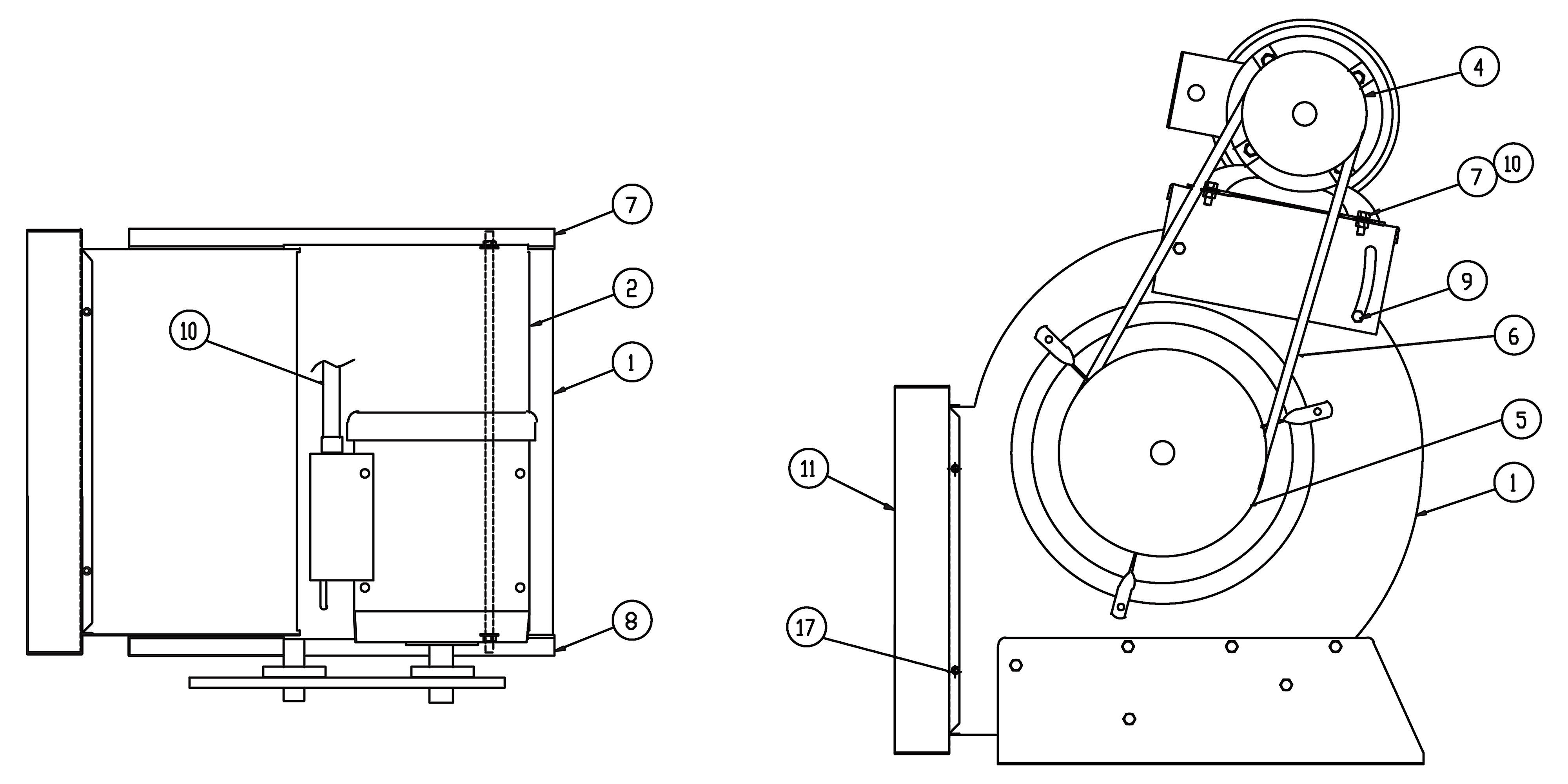 Blower Motor 5 HP Assembly Blower Motor 5 HP Assembly